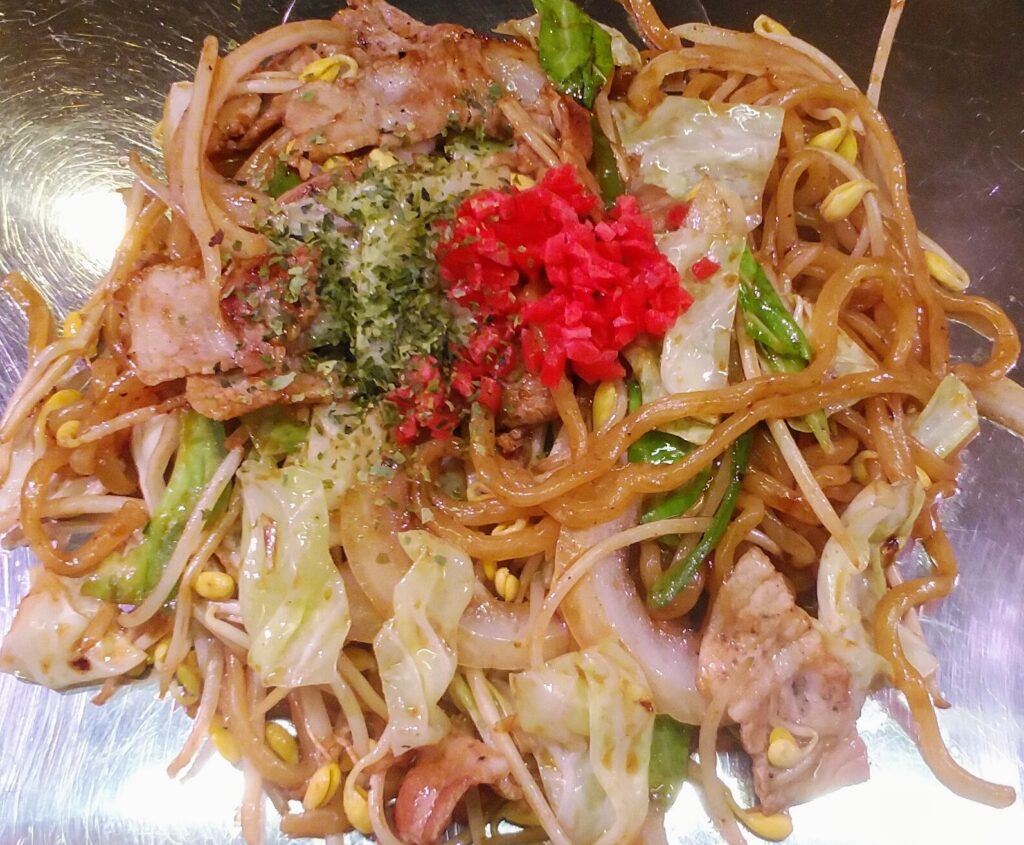 焼きそばメニューの変更を考え中