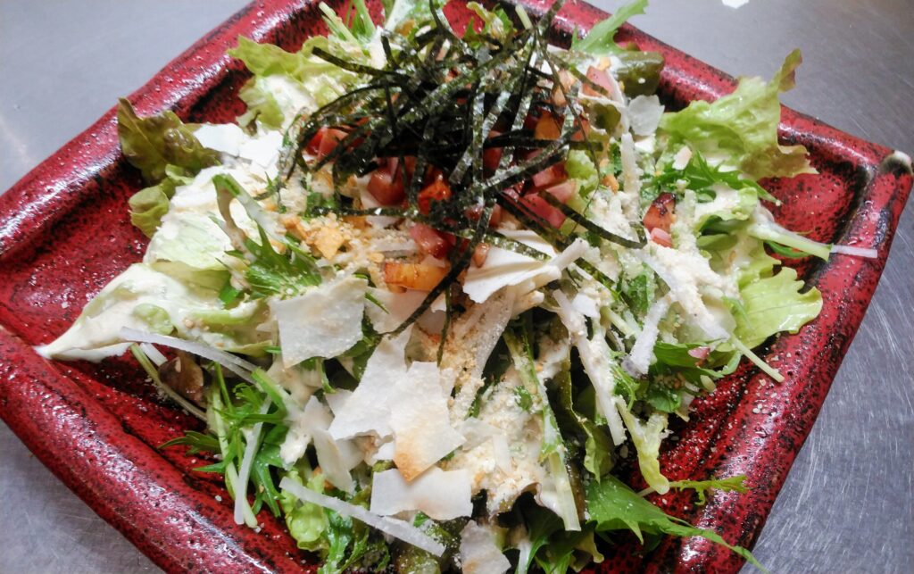 サラダをちょっとリニューアル