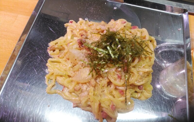 カルボナーラ風焼そば カルボナーラ風焼そば
